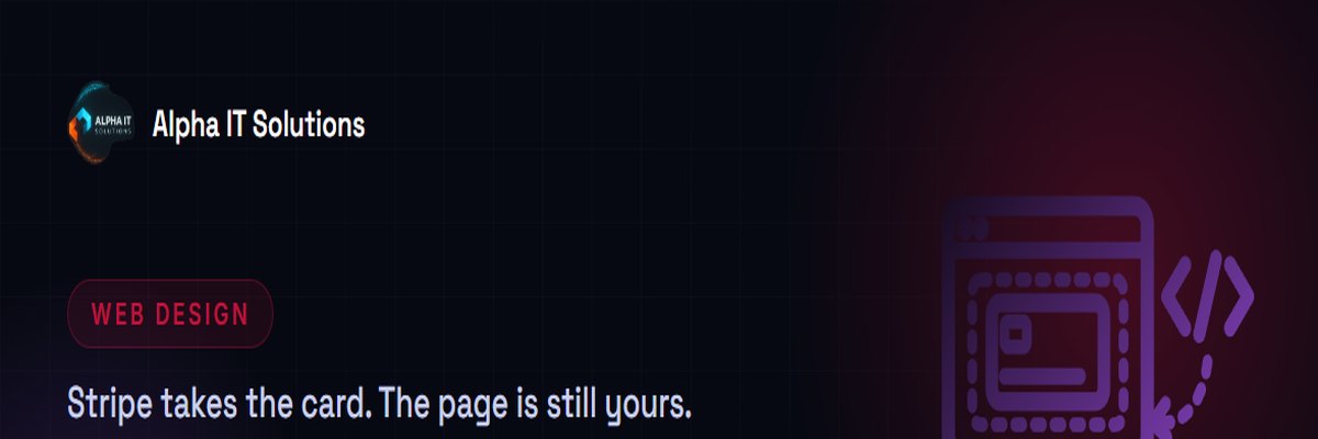 A payment card inside a dashed frame within a browser window, with a script tag outside the window curling back towards it