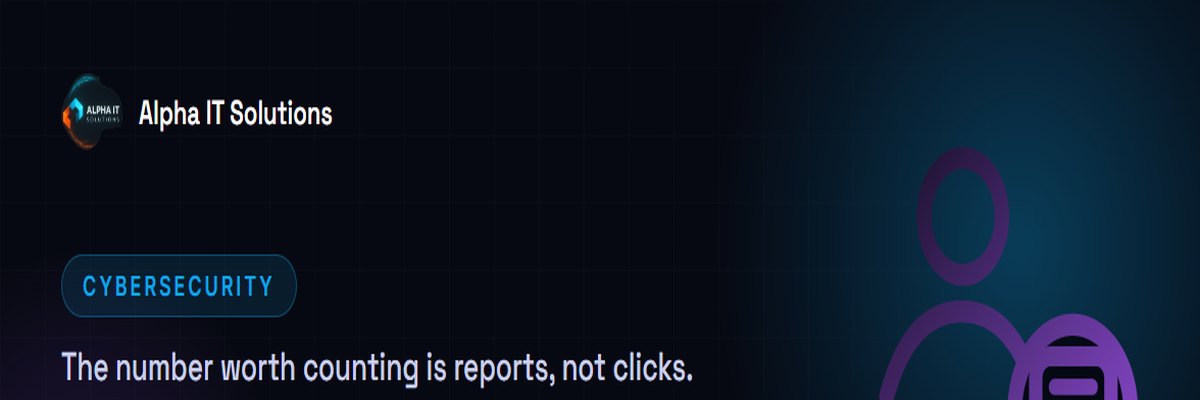 A person icon beside a speech-bubble badge, representing a member of staff reporting a suspicious email rather than being scored on whether they clicked it